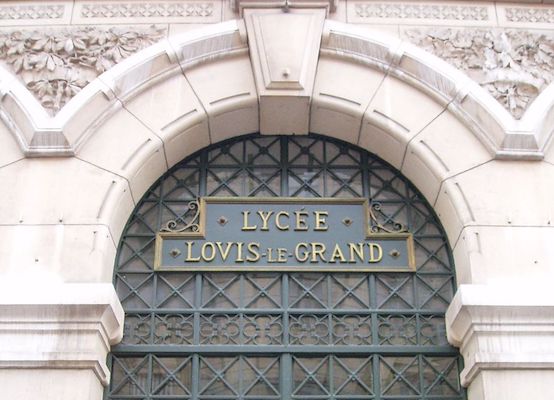Entrance to Lycée Louis-Le-Grand