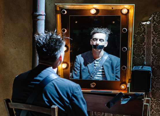 Tape Face contemporary mime act