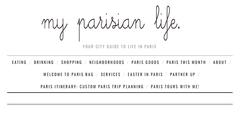 My Parisian Life banner
