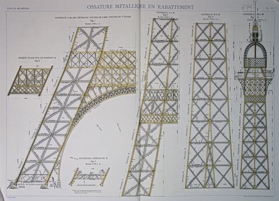 Gustav Eiffel's blueprints