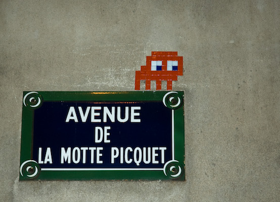 Invader mural, Paris