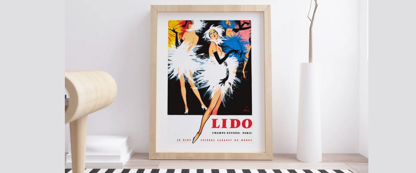 Vintage Lido Poster, ArtisticaPrint - Theatre in Paris
