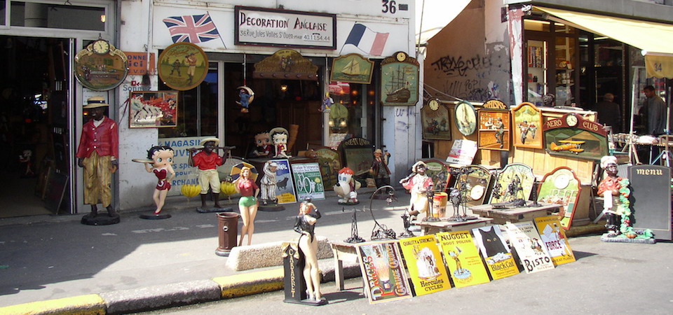 Antique store at the Marché aux Puces de Saint Ouen
