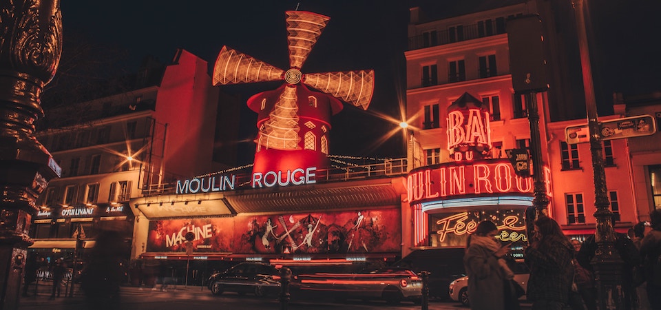 Moulin Rouge Cabaret at night