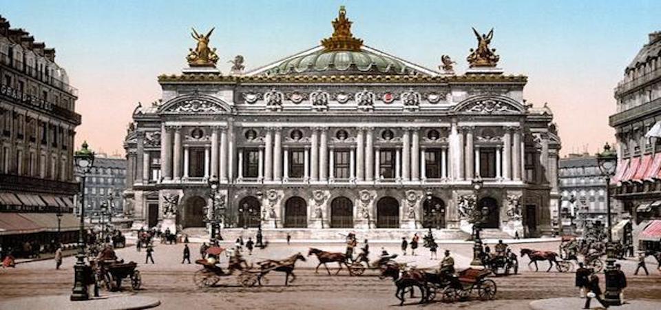 Opera Garnier at the time of its opening