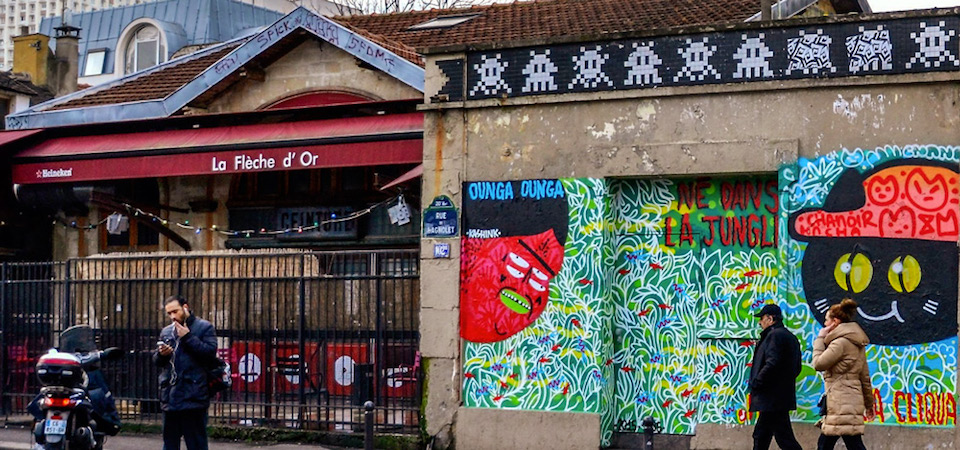 Street art mural in Paris