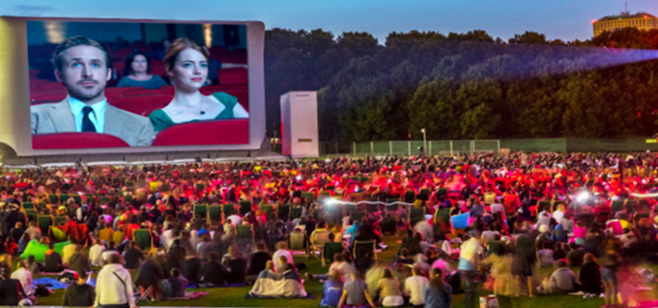 La La Land showing at the La Villette Outdoor Film Festival 20188