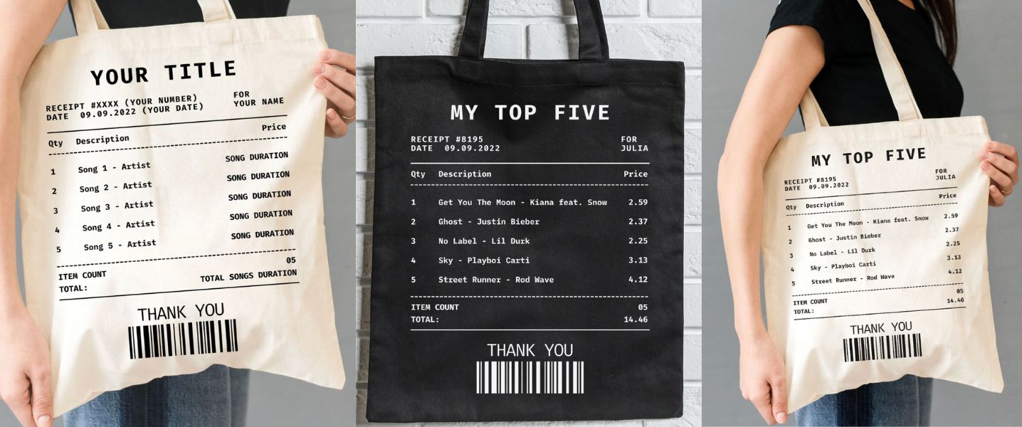 Playlist Tote Bag, ShirtsCreekShop - Theatre in Paris