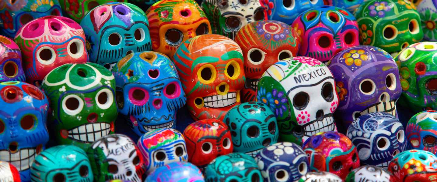 Colorfull skulls