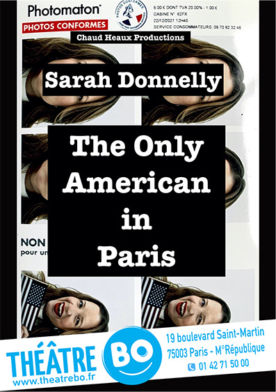 The-Only-American-in-Paris-Sarah-Donnelly-affiche-de-spectacle-©-Theatre-Bo-Saint-Martin