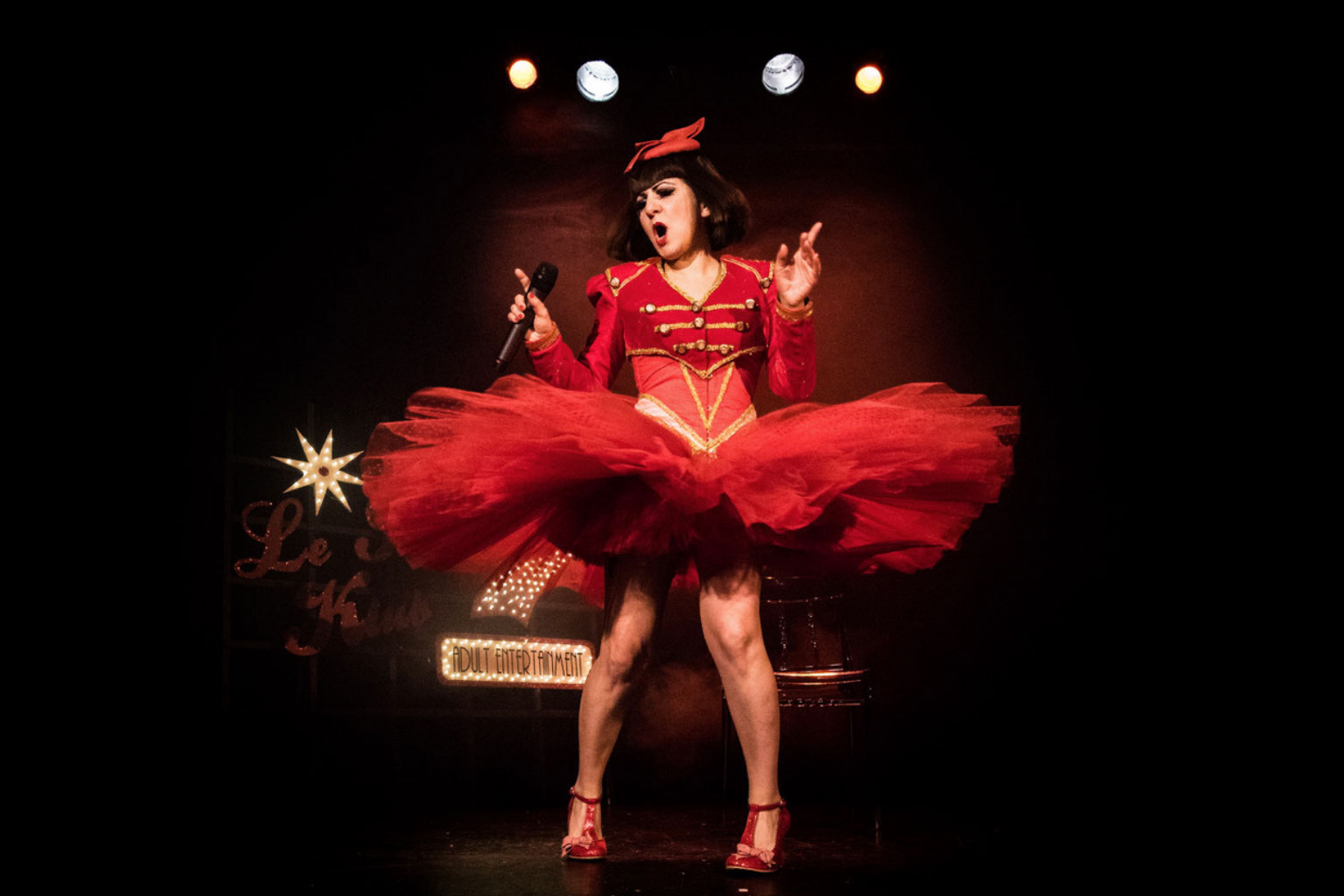 The Cabaret Burlesque La Nouvelle Seine Theatre In Paris