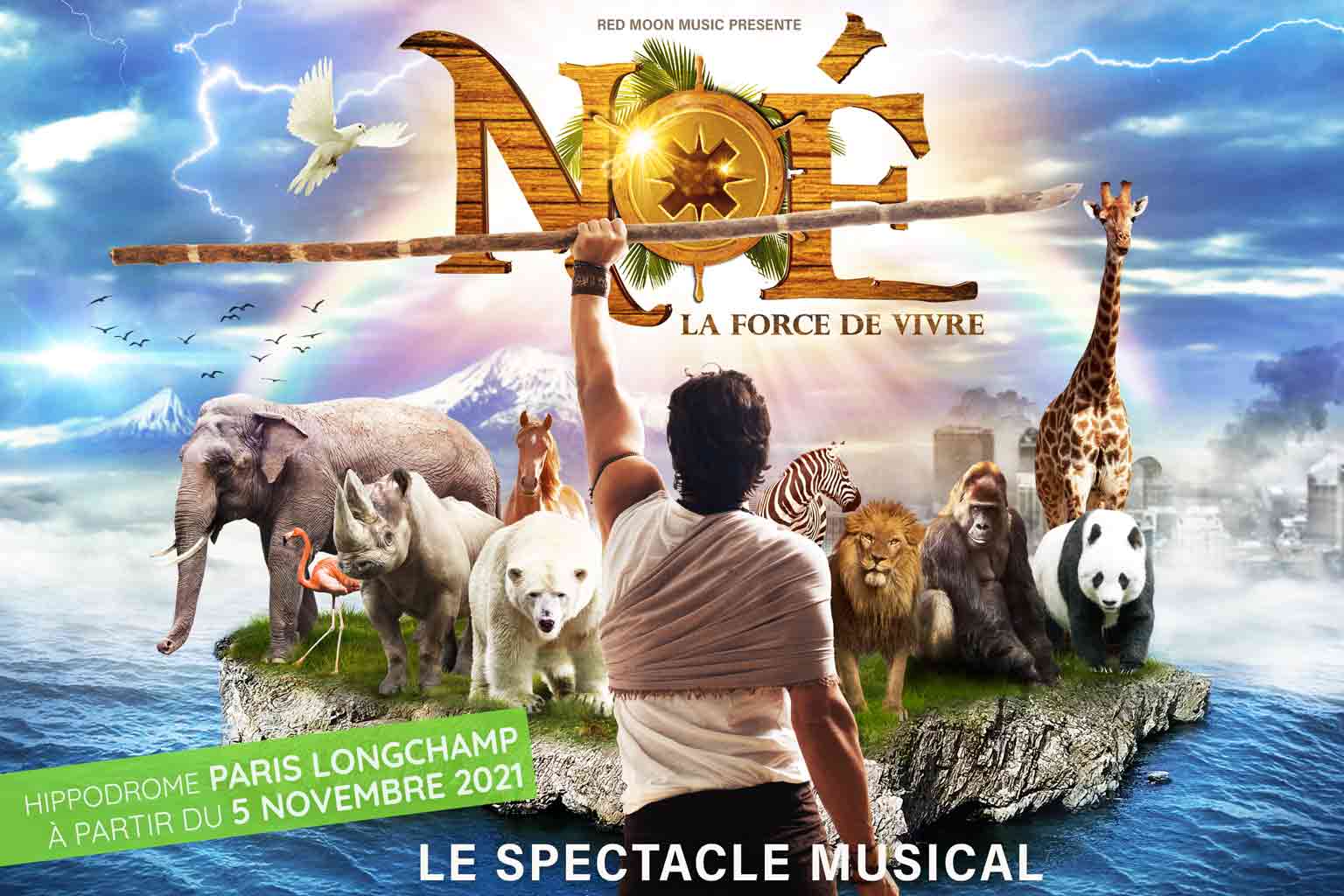 Noé la force de vivre, le spectacle musical à l'Hippodrome Paris Longchamp