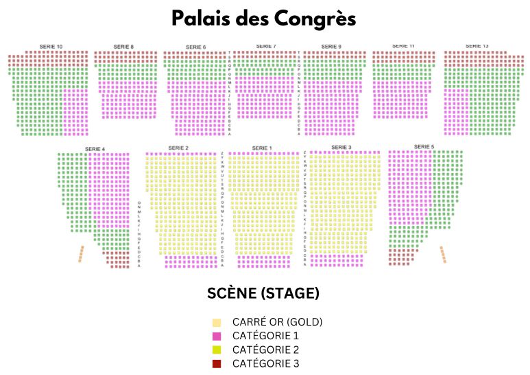 Plan de salle palais de congres, theatre seating palais de congres paris
