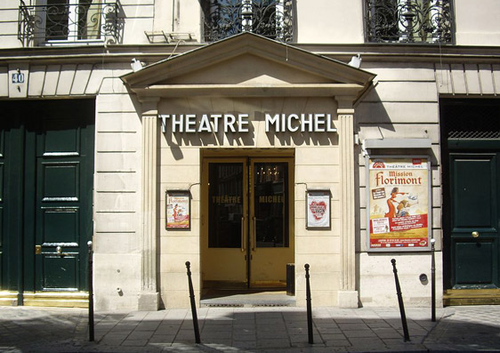 Théâtre Michel devanture Wikimedia Théâtre Michel piece de theatre paris billets